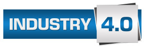 Industry Four Point Zero Blue Grey Horizontal